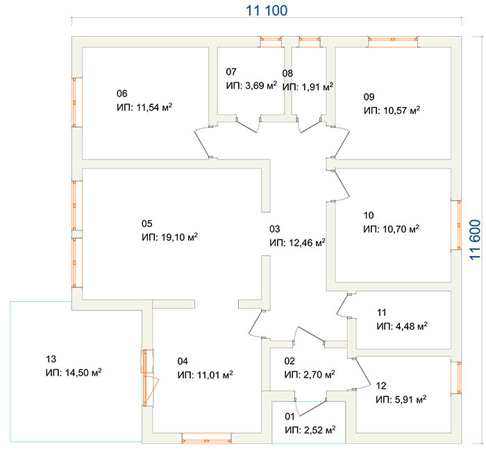 Каркасный дом Бремен-136 планировки